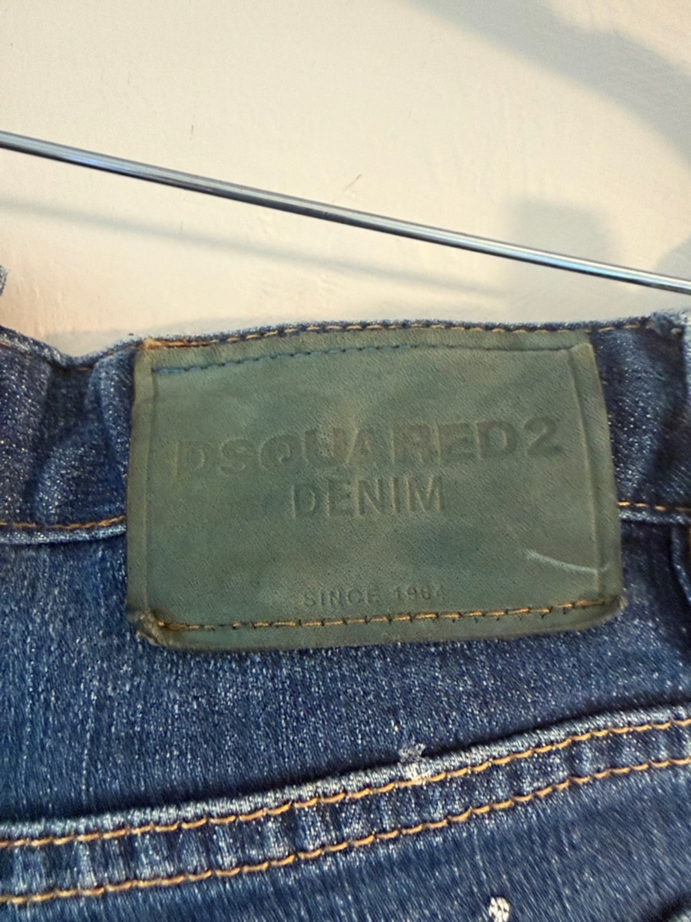 DSQUARED2 Women's Dark Blue Distressed Skinny Jeans - Picture 14 of 14